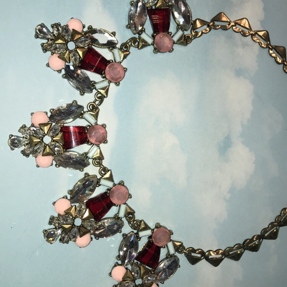 Multicolor statement necklace